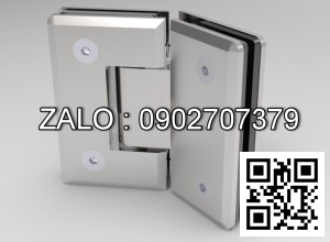Bản lề kính kính 135º Hafele inox bóng 499.05.856