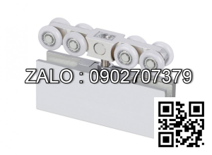 Bộ bánh xe kẹp kính Vickini 62225.001 SSS inox mờ