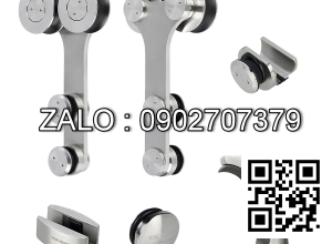 Bộ bánh xe cửa kính Vickini 62004.001 SSS inox mờ