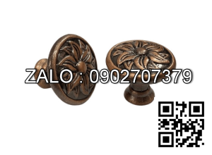 Tay Nắm Tủ Núm 1352 Nâu Cổ Nặng