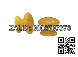 Tay Nắm Tủ Núm Nhựa Vàng