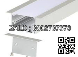 Thanh nhôm âm đi đèn led Ván 34.35.36mm 10*2ly-50 nút