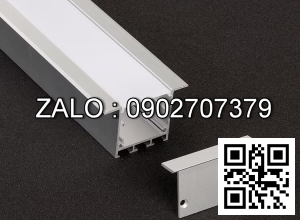 Thanh nhôm âm đi đèn led Ván 34.35.36mm 10*2ly-50 nút