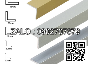 Nẹp nhôm V 20ly Vàng