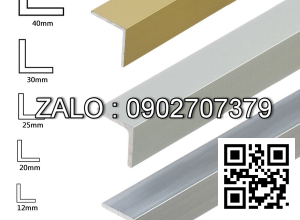 Nẹp nhôm V 20ly Bạc