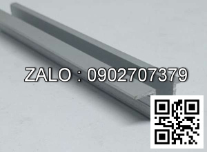 Ray lùa nhôm U/U 2m Bạc