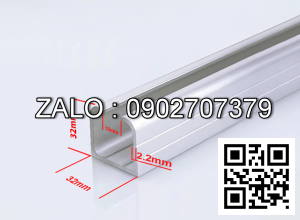 Ray lùa nhôm U/V Cây U Màu trắng