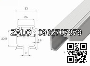 Ray lùa treo giảm chấn 824/828-3m Mã 639 HAMMERED