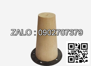 Chân gỗ tròn+Bas đen/Bas vàng 200mm 40*110mm