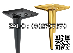 Chân sofa tròn sắt-sơn vàng 150mm Thẳng
