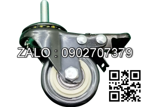 Bánh xe Phi 25mm có khóa, 105 độ