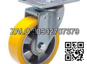 Bánh xe vàng-không khóa Phi 60mm 2 vòng bi