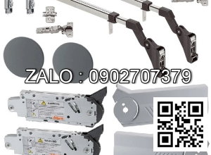 Tay nâng HF25 top Màu xám + Tay đòn BLUM 35 200N BLUM