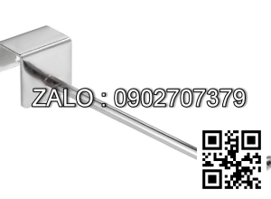 Móc treo đồ đơn cài tấm gỗ Inox 200mm