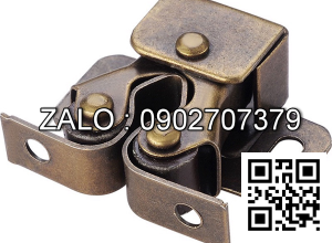 Chốt Kẹp Cửa Tủ Lăn Đôi 18*54mm Ốc vàng-16.6g