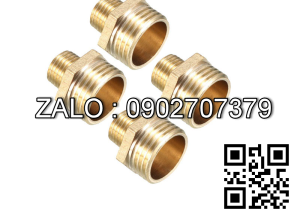 Kép nối chuyển 2 đầu ren ngoài bằng đồng 21