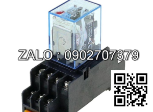Relay trung gian 24VDC , 220Vac 8 chân 10A