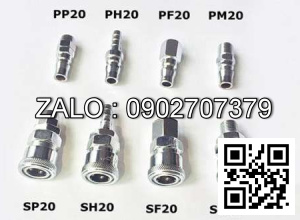 Đầu Nối Ống Hơi nhanh PF3/8 ( thau )