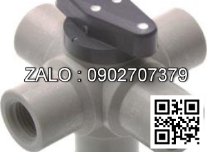 Van bi thau lắp ren 5 ngã DN80