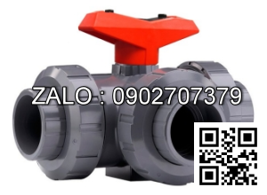 Van bi nhựa rắc co 3 đầu sử dụng ống phi 32 Đồng Nai