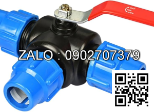 Van bi nhựa PPR 3 ngã sử dụng ống phi 110