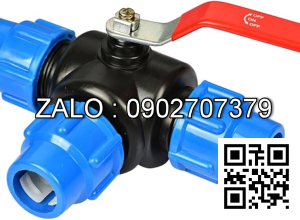 Van bi nhựa PPR 3 ngã sử dụng ống phi 20