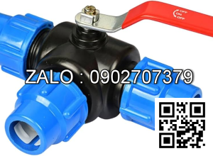 Van bi nhựa PPR 3 ngã sử dụng ống phi 90