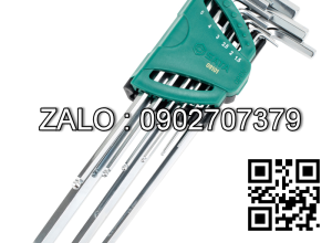 Bộ lục giác bi loại dài 9 chi tiết Sata 09101