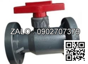 Van bi nhựa PVC mặt bích 2 ngã DN50