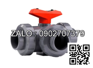 Van bi nhựa lắp ren 3 ngã DN8