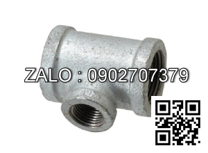 Tê (Tee) giảm mạ kẽm DN1-1/2