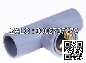 Tê nhựa uPVC giảm ren trong thau D1-1/2