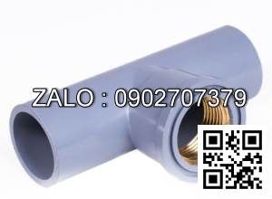 Tê nhựa uPVC giảm ren trong thau D2-1/2