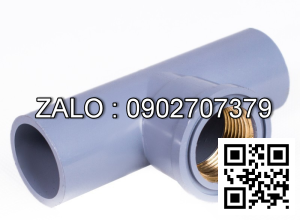 Tê nhựa uPVC giảm ren trong thau D2-1/2