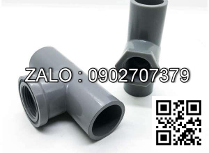 Tê giảm ren ngoài , ren trong nhựa 3/8