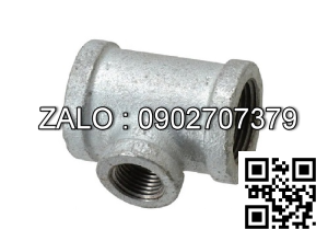 Tê (Tee) giảm mạ kẽm DN2-1/2