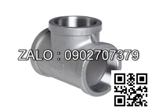 Tê giảm ren trong , ren trong Inox 304 1-1/2