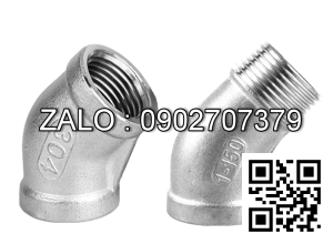 co lơi 45 ren ngoài , ren trong Inox 304 4