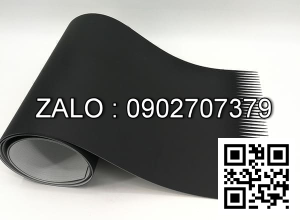 Bang tai noi kin, vat lieu nhua PVC mau den, chu vi 3880mm, ban rong 78.7mm, be day 2.2mm, o giua co khoet 194 lo phi 6mm theo chieu doc, khoang cach tam 2 lo: 20mm, luc cang 100 kg