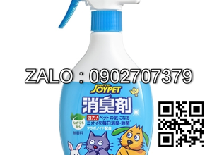 Xịt Khử Mùi Diệt Khuẩn Joypet Cho Chó Mèo 400ml (Nhật)