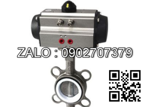 Van bướm INOX điều khiển khí nén Kosaplus DN80