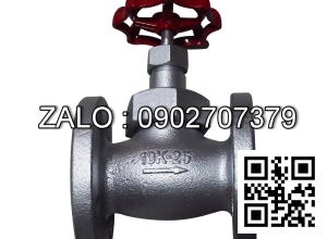 Van cầu ( hơi ) gang mặt bích Arita - Malaysia DN10