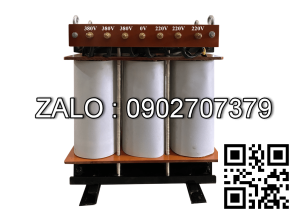 Biến áp tự ngẫu 3P trần 380V/460V-480V 3KVA - Dây Đồng - Nhản hiệu : SANDA HD
