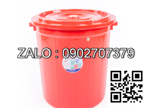 Thùng nhựa tròn Duy Tân 90L (có nắp)