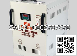 Biến ápt tự ngẫu 1P 220V/110V 5KVA-Thông Dụng - Nhản hiệu : Fushin
