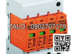 Chống sét lan truyền V50-B+C/4-280 (280V, 4P, Imax 50kA) OBO 5093631