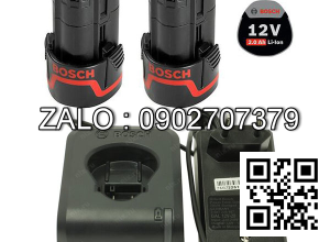 Bộ 2 Pin 1 sạc Bosch GSA 12V-LI ( 10.8V - 1.5Ah)
