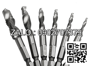 Bộ 6 Mũi Khoan Taro Ren M3 M10 Mạ Titan Mũi Khoan Mạ Titan N245