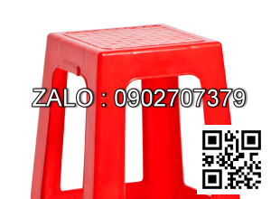 Ghế nhựa cao màu đỏ