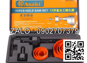 Bộ công cụ khoét lỗ gỗ và thạch cao
Asaki 8 chi tiết AK-3681